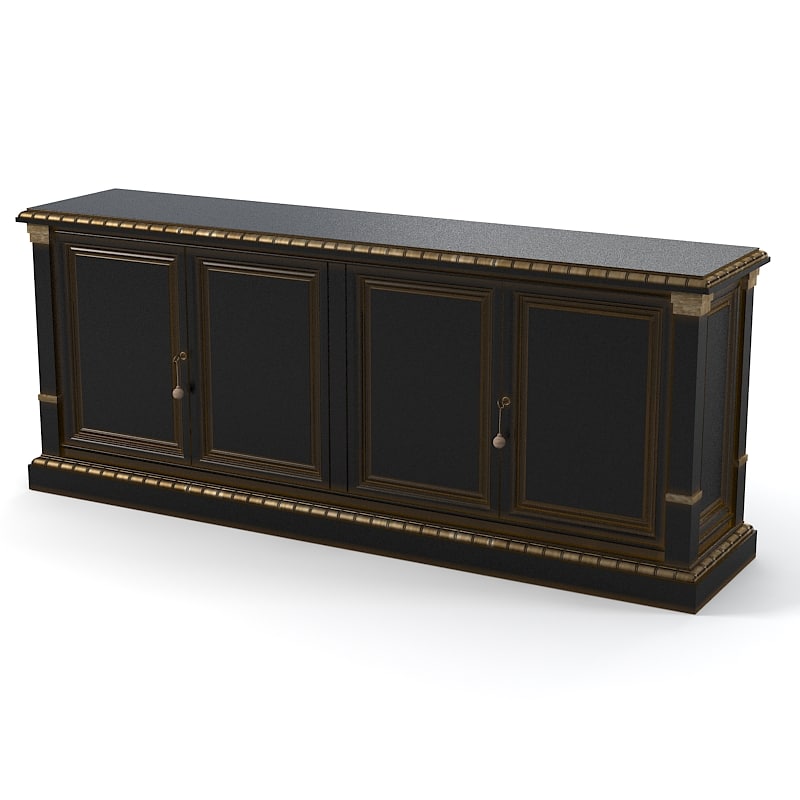 3d classic sideboard chest